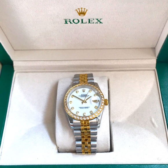Super high quality Two-Tone Watch with Diamond Accents like new condition main image 6